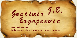 Gostimir Bogajčević vizit kartica